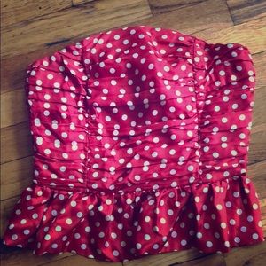 Juicy couture strapless top